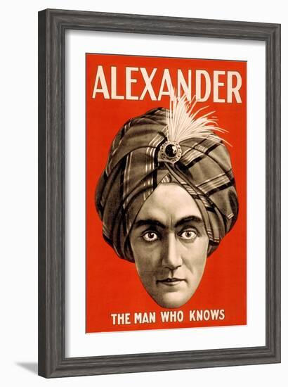 Alexander, the Man Who Knows-null-Framed Art Print