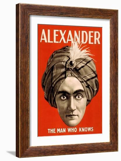 Alexander, the Man Who Knows--Framed Art Print