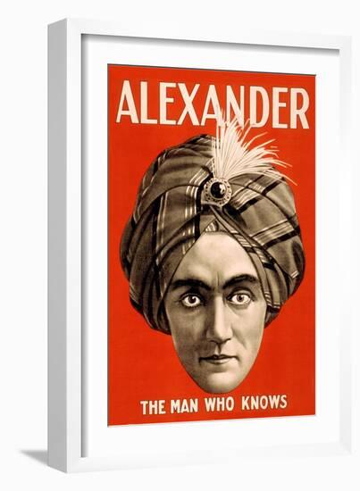 Alexander, the Man Who Knows--Framed Art Print