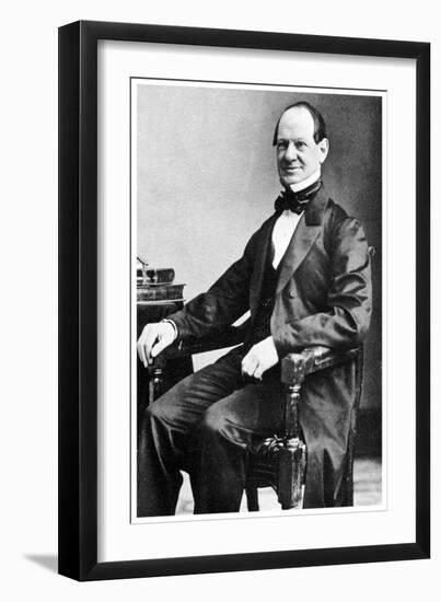 Alexander Turney Stewart, American Entrepreneur and Retailer, 19th Century-MATHEW B BRADY-Framed Giclee Print