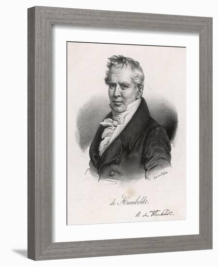 Alexander Von Humboldt German Scientist and Traveller in Middle Age-Delpech-Framed Art Print