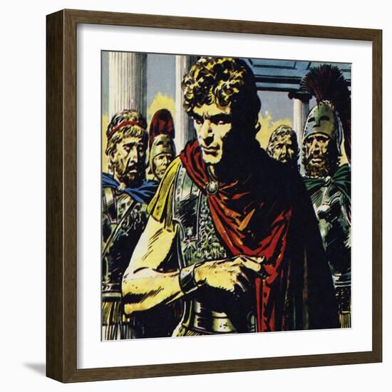 Alexander Was a Tyrant, Paying Off or Killing Those Opposed to Him-Jesus Blasco-Framed Giclee Print