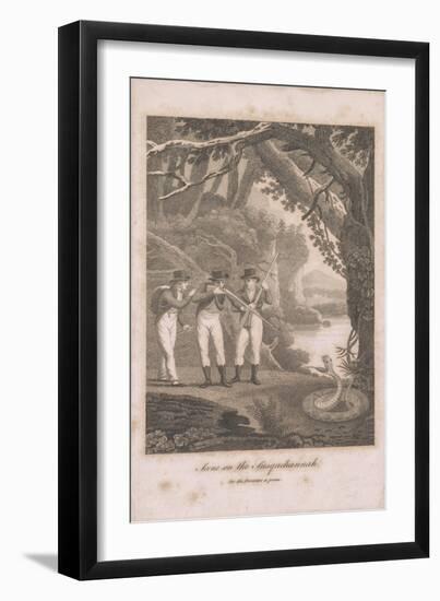 Alexander Wilson and companions on the Susquehanna, 1809-American School-Framed Giclee Print