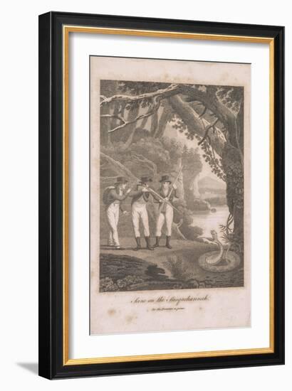 Alexander Wilson and companions on the Susquehanna, 1809-American School-Framed Giclee Print