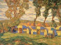 Camouflaged Huts, Viller Au Bois, 1917-Alexander Young Jackson-Framed Giclee Print