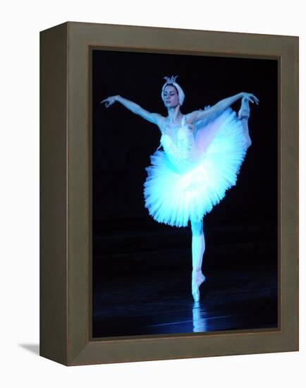 Alexandra Timofeyeva Performs in Tchaikovsky's "Swan Lake" in Moscow's Grand Kremlin Palace, 2012-null-Framed Premier Image Canvas