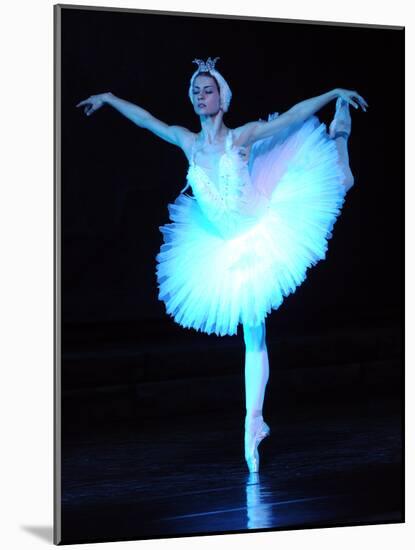 Alexandra Timofeyeva Performs in Tchaikovsky's "Swan Lake" in Moscow's Grand Kremlin Palace, 2012-null-Mounted Photographic Print