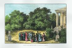Plato and His Disciples in the Garden of the Academy, from "La Vie Des Savants Illustres"-Alexandre De Bar-Giclee Print