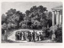 Plato and His Disciples in the Garden of the Academy, from "La Vie Des Savants Illustres"-Alexandre De Bar-Giclee Print