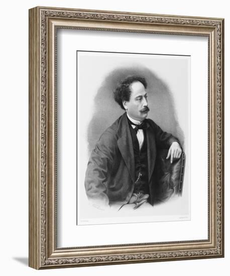 Alexandre Dumas Fils French Novelist-C. Fuhr-Framed Art Print