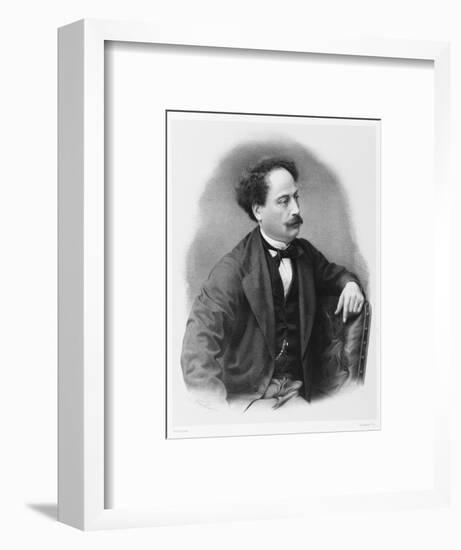 Alexandre Dumas Fils French Novelist-C. Fuhr-Framed Art Print