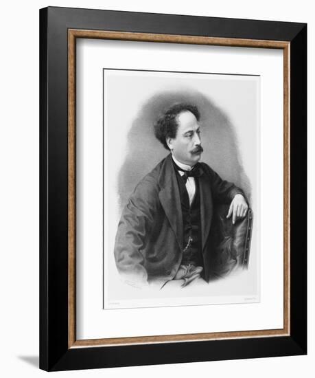 Alexandre Dumas Fils French Novelist-C. Fuhr-Framed Art Print