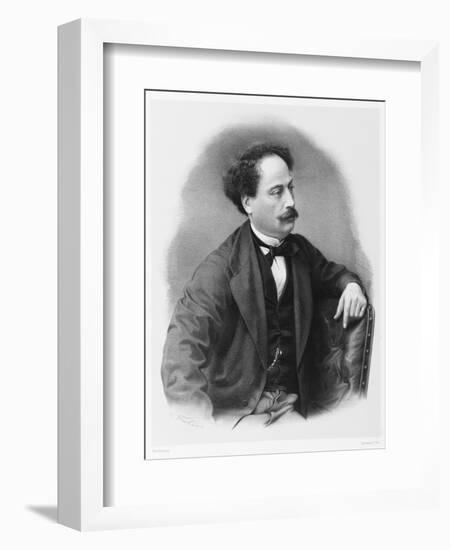 Alexandre Dumas Fils French Novelist-C. Fuhr-Framed Art Print