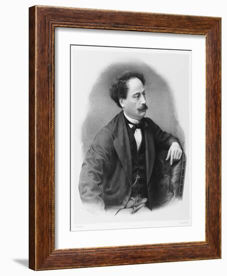 Alexandre Dumas Fils French Novelist-C. Fuhr-Framed Art Print