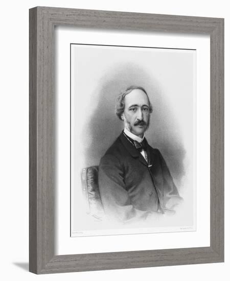 Alexandre-Edmond Becquerel French Physicist in 1865-C. Fuhr-Framed Art Print