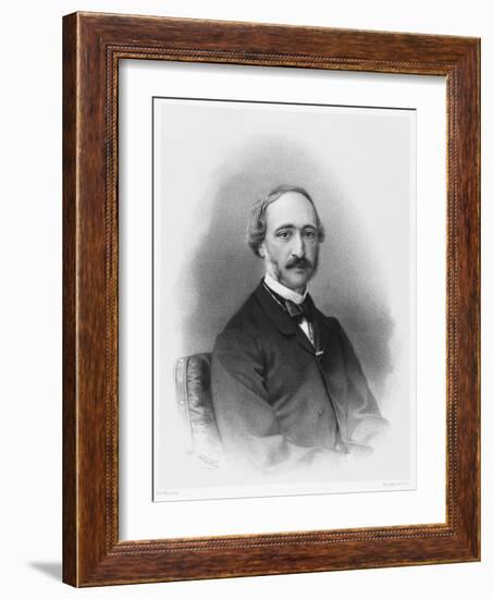 Alexandre-Edmond Becquerel French Physicist in 1865-C. Fuhr-Framed Art Print