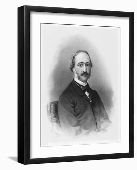 Alexandre-Edmond Becquerel French Physicist in 1865-C. Fuhr-Framed Art Print