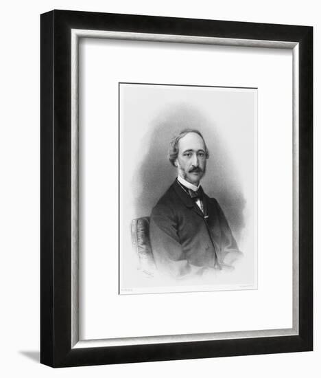 Alexandre-Edmond Becquerel French Physicist in 1865-C. Fuhr-Framed Art Print