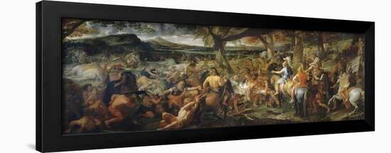 Alexandre et Porus-Charles Le Brun-Framed Giclee Print