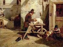 The Poacher, C.1847 (Oil on Canvas)-Alexandre Gabriel Decamps-Framed Giclee Print