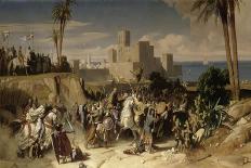 Reprise de Beyrouth occupée par les troupes du sultan Saladin, par Amaury de Lusignan (futur-Alexandre Hesse-Framed Premier Image Canvas
