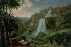 The Cascade at Tivoli with the Temple of Sibyl, 1822 (Oil on Canvas)-Alexandre Hyacinthe Dunouy-Giclee Print
