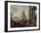 Alexandre le Grand devant le tombeau d'Achille-Hubert Robert-Framed Giclee Print