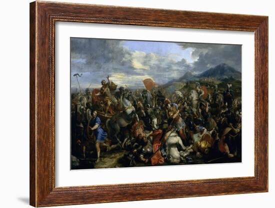 Alexandre le Grand, vainqueur de Darius à la bataille d'Arbelles (331 av. J.-C.)-Jacques Courtois-Framed Giclee Print