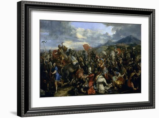 Alexandre le Grand, vainqueur de Darius à la bataille d'Arbelles (331 av. J.-C.)-Jacques Courtois-Framed Giclee Print