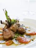 Lamb Chops on Tomatoes and Potatoes with Basil-Alexandre Oliveira-Photographic Print