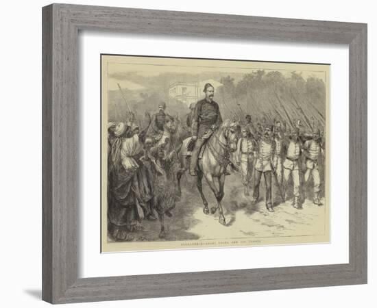 Alexandria, Arabi Pasha and His Troops-Godefroy Durand-Framed Giclee Print