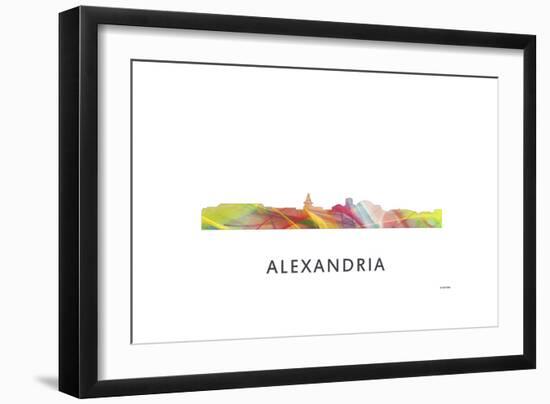 Alexandria Virginia Skyline-Marlene Watson-Framed Giclee Print