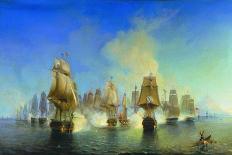 The Naval Battle of Athos-Alexei Petrovich Bogolyubov-Giclee Print