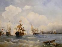 The Naval Battle of Athos-Alexei Petrovich Bogolyubov-Giclee Print