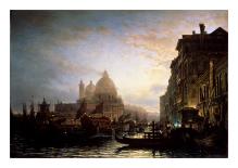 Venice at Night-Alexej Bogoljubov-Art Print