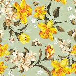 Stylish Beautiful Bright Floral Seamless Pattern. Abstract Elegance Vector Illustration Texture-Alexey Vl B-Art Print