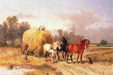 Carting Hay, 19th Century-Alexis De Leeuw-Premier Image Canvas