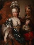 Judith with the Head of Holofernes, Mid of the 18th C-Alexis Grimou-Framed Premier Image Canvas