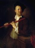 Portrait of Flutist-Alexis Grimou-Giclee Print