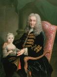 Marie Leszczynska with Louis, Dauphin of France-Alexis Simon Belle-Giclee Print