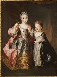 Portrait of Two Young Girls, Said to Be Adelaide and Victoire, Daughters of Louis Xv-Alexis Simon Belle-Giclee Print
