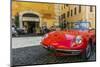 Alfa Romeo Duetto spider parked in a cobblestone street of Rome, Lazio, Italy-Stefano Politi Markovina-Mounted Photographic Print