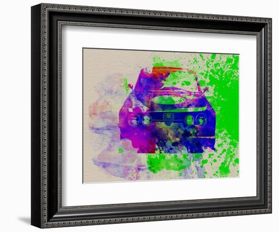 Alfa Romeo Front Watercolor 1-NaxArt-Framed Art Print