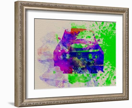 Alfa Romeo Front Watercolor 1-NaxArt-Framed Art Print