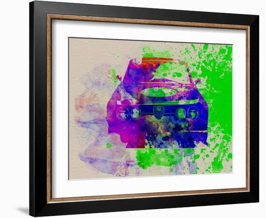 Alfa Romeo Front Watercolor 1-NaxArt-Framed Art Print