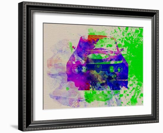 Alfa Romeo Front Watercolor 1-NaxArt-Framed Art Print