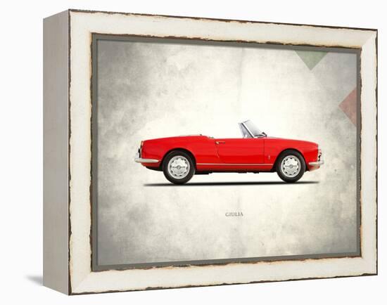 Alfa-Romeo Giulia 1600 Spider-Mark Rogan-Framed Stretched Canvas