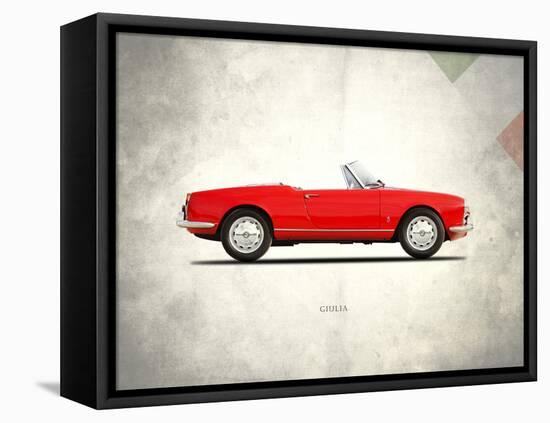 Alfa-Romeo Giulia 1600 Spider-Mark Rogan-Framed Stretched Canvas