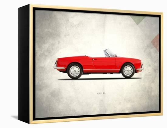 Alfa-Romeo Giulia 1600 Spider-Mark Rogan-Framed Stretched Canvas