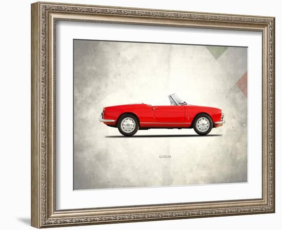 Alfa-Romeo Giulia 1600 Spider-Mark Rogan-Framed Art Print